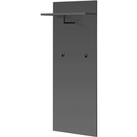 Moena Wooden Wall Coat Hanger In Anthracite