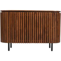 Salvo Mango Wood Sideboard With 2 Doors In Walnut