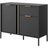 Lech Wooden Sideboard With 2 Doors 1 Drawer In Anthracite