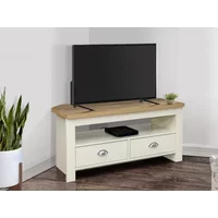Birlea Highgate Cream and Oak Effect Corner TV Unit