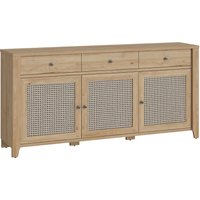 Cicero Wooden Sideboard With 3 Doors 3 Drawers In Oak