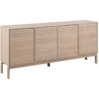 Lacey Wooden Storage Cabinet With 4 Doors In White Oak