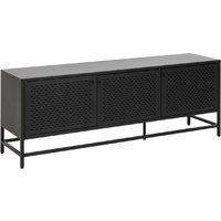 Napa Metal Storage Cabinet With 3 Doors Wide In Matt Black