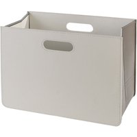 Brooklyn Synthetic Leather Magazine Rack In White