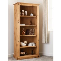 Central Wooden Bookcase With 5 Shelves In Oak