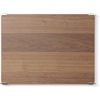 Stainless Steel Unit ‐ Walnut Additional Shelf ‐ Narrow