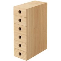 Wooden Modular Bi‐Directional 6 Drawers