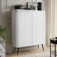 Zebulon Wooden Storage Cabinet With 2 Doors In White