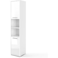 Cadott High Gloss Storage Cabinet Tall With 2 Doors In White