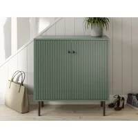 GFW Garrucha Utility Green 2 Door Drawer Shoe Cabinet