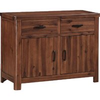 Areli Wooden Sideboard With 2 Doors 2 Drawers In Dark Brown