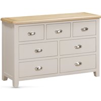 Waldorf Wooden Chest Of 7 Drawers In Oak And White