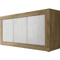 Taylor Wooden Sideboard With 3 Doors In Mercure And White