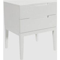 Orillia Wooden Bedside Cabinet With 2 Drawers In White