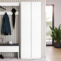 Silvis Tall Wooden Hallway Storage Cabinet With 2 Doors In White