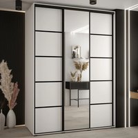 Canon Large Wooden Wardrobe With 3 Sliding Doors In White