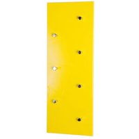Berwyn Wooden Coat Rack In Yellow And Chrome