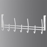 Chadron Metal Wall Mounted Coat Rack In White