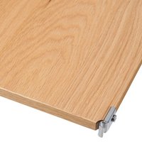 Stainless Steel Unit ‐ Oak Additional Shelf ‐ Narrow