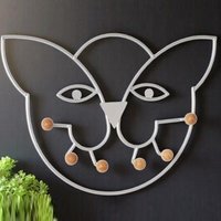 Cobleskill Metal Coat Rack In White