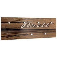 Berwyn Wooden Coat Rack In Motif And Chrome