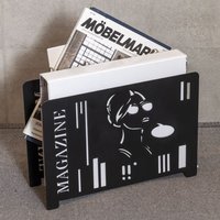 Primm Metal Magazine Rack In Black