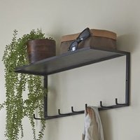 Sandy Steel Coat Rack With 7 Hooks In Black