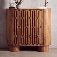 Thurmond Wooden Storage Cabinet With 2 Doors In Brown