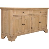 Valencia Wooden Sideboard With 4 Doors 2 Drawers In Natural