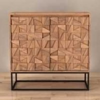 Accord Wooden Drinks Cabinet With 2 Doors In Oak