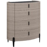Salinas Wooden Chest Of 4 Drawers In Beige