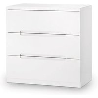 Magaly Modern Chest Of Drawers Small In White High Gloss
