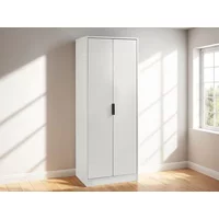 Julian Bowen Alba Silk Grey 2 Door Wardrobe