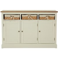 Henrik Wooden Sideboard With 3 Doors In Cream
