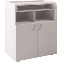Corfu Storage Cupboard With Changing Top In White