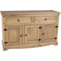 Consett Wooden Sideboard With 3 Doors 2 Drawers In Oak
