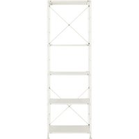 Light Grey Steel Shelving Unit - Narrow, Large