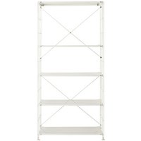 Light Grey Steel Shelving Unit - Wide, Large | Silver