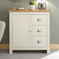 Loftus Wooden Sideboard With 1 Door 3 Drawers In Cream And Oak