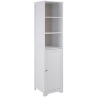 Matar Wooden Storage Cabinet With 1 Door In White