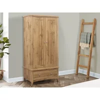 Birlea Hampstead Oak 2 Door 1 Drawer Double Wardrobe