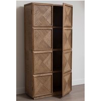 Nushagak Wooden Storage Cabinet With 2 Doors In Brown