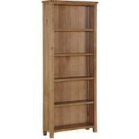 Trevino Wooden Bookcase With 5 Shelves In Oak