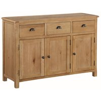 Trevino Wooden Sideboard With 3 Doors 3 Drawers In Oak
