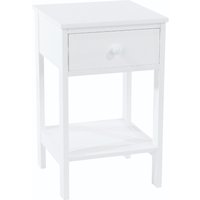 Sevilla Wooden Bedside Cabinet With 1 Shelf In White