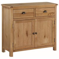 Trevino Wooden Sideboard With 2 Doors 2 Drawers In Oak
