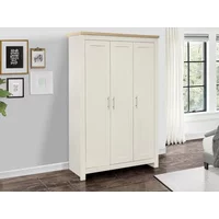 Birlea Highgate Cream and Oak Effect 3 Door Wardrobe