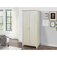 Birlea Highgate Cream and Oak Effect 2 Door Wardrobe