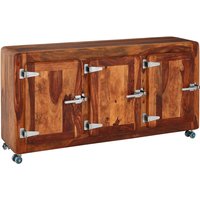 Merova Wooden Sideboard With 3 Doors In Brown