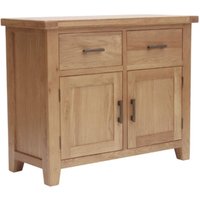 Hewitt Wooden Sideboard With 2 Doors 2 Drawers In Rustic Oak